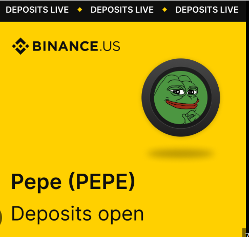 Exhibit A: Binance Innovation Zone list of listed tokens, green frog among them